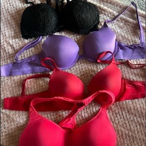 Lot of bras by pink and vs